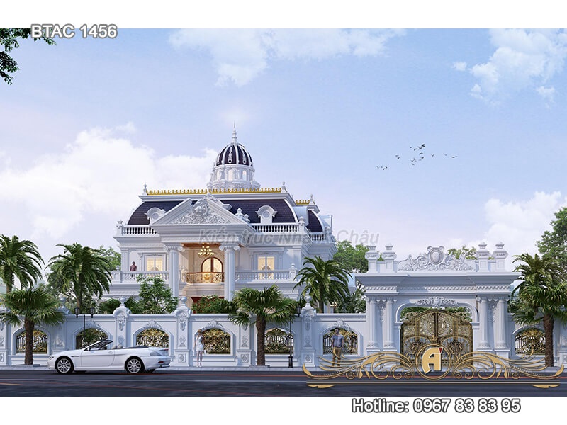 Mẫu nhà biệt thự 2 tầng đẹp đẹp nhất 2020 – BTAC 1456