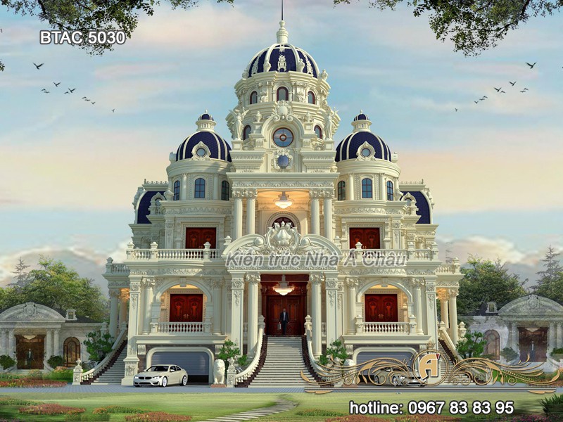 Mẫu thiết kế lâu đài – Dinh thự đẹp nhất 2020 – BTAC 5030