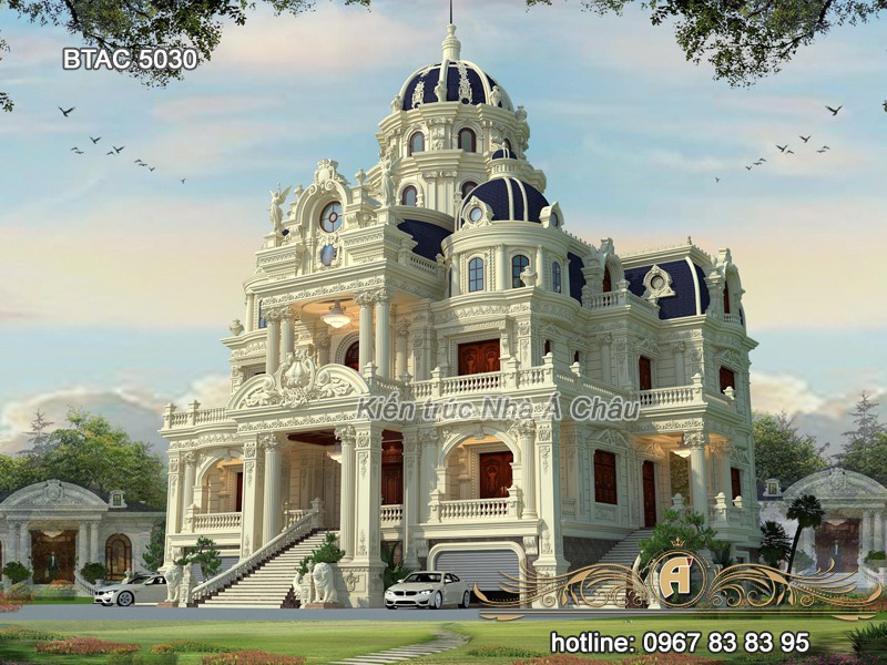 Mẫu thiết kế lâu đài – Dinh thự đẹp nhất 2020 – BTAC 5030