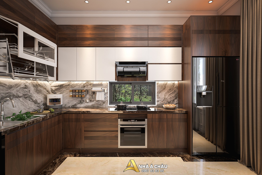 noi that phong bep biet thu tan co dien nac 4015 4