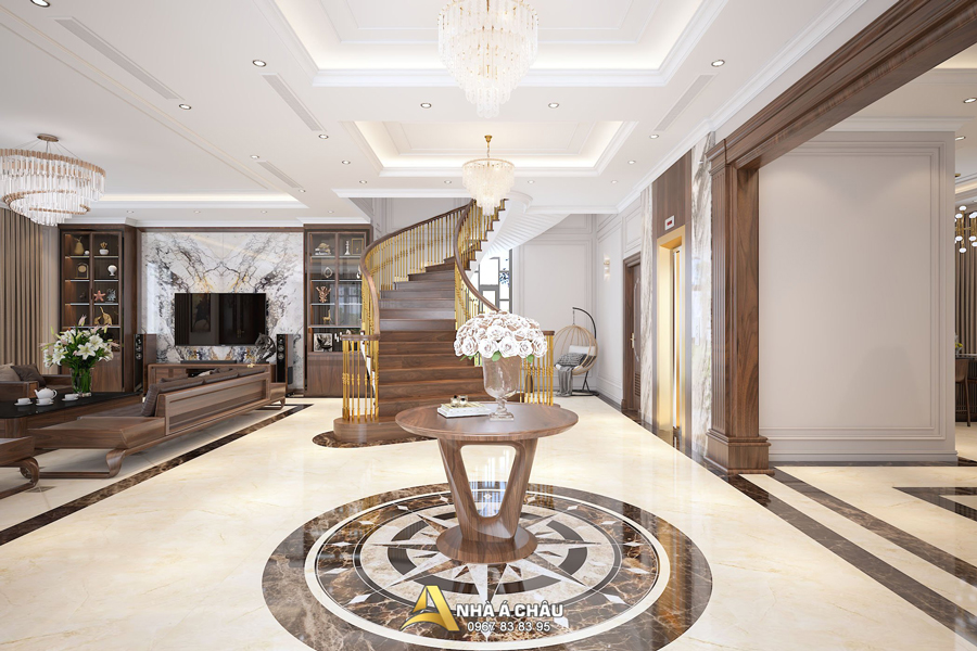 noi that phong khach biet thu tan co dien ha noi du an nac4015 4