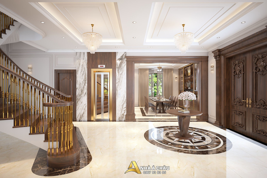 noi that phong khach biet thu tan co dien ha noi du an nac4015 6