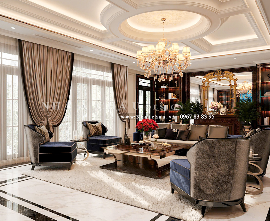 Thiết kế nội thất biệt thự tân cổ điển Thanh Hóa - Dự án NAC2205