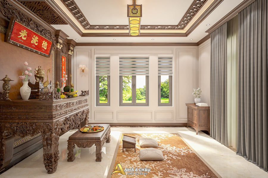 noi that phong tho biet thu tan co dien nac 4015 3