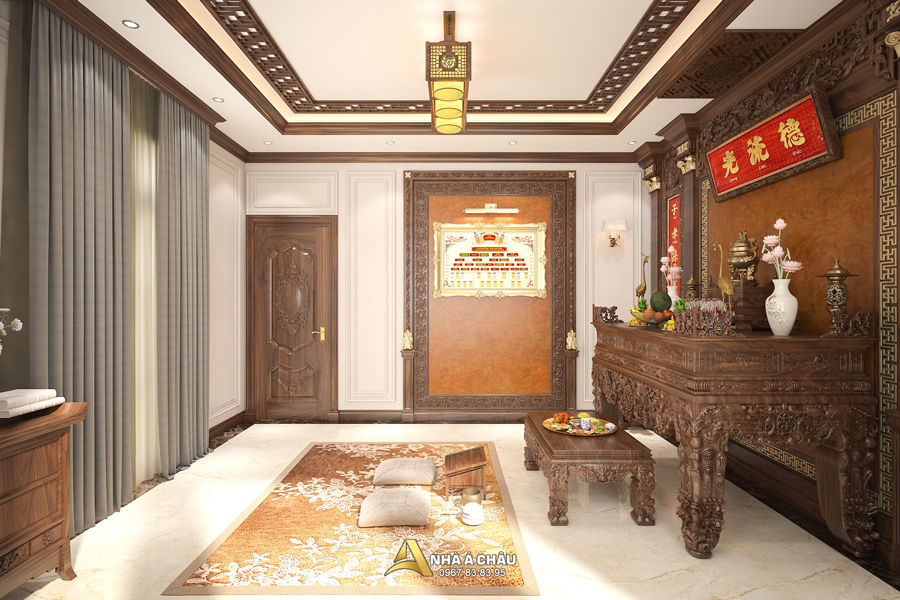 noi that phong tho biet thu tan co dien nac 4015 4