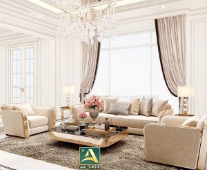 Thiết kế nội thất biệt thự tân cổ điển Lào Cai - Dự án NAC3025