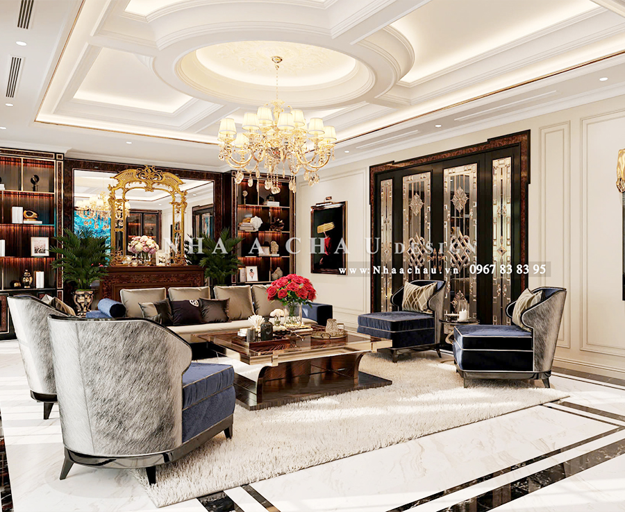 Thiết kế nội thất biệt thự tân cổ điển Thanh Hóa - Dự án NAC2205