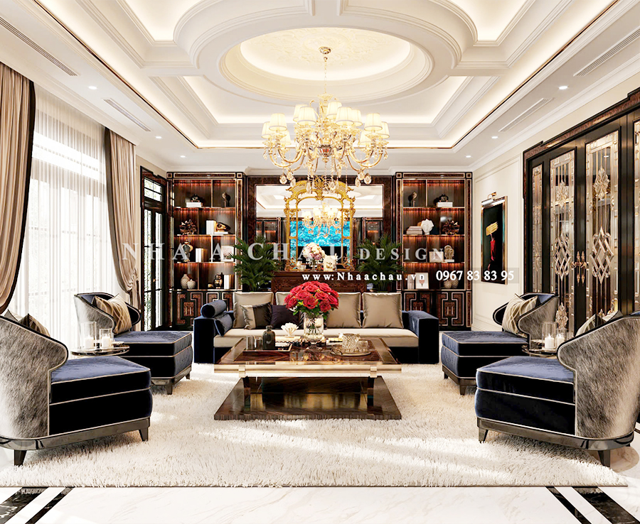 Thiết kế nội thất biệt thự tân cổ điển Thanh Hóa - Dự án NAC2205