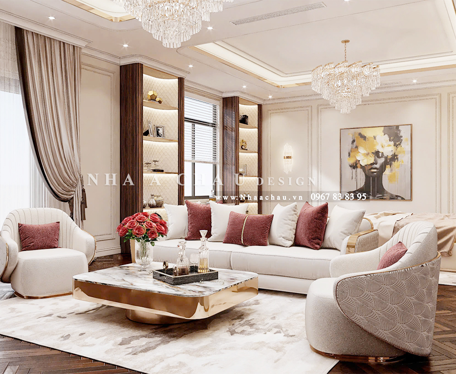 Thiết kế nội thất biệt thự tân cổ điển Thanh Hóa - Dự án NAC2205