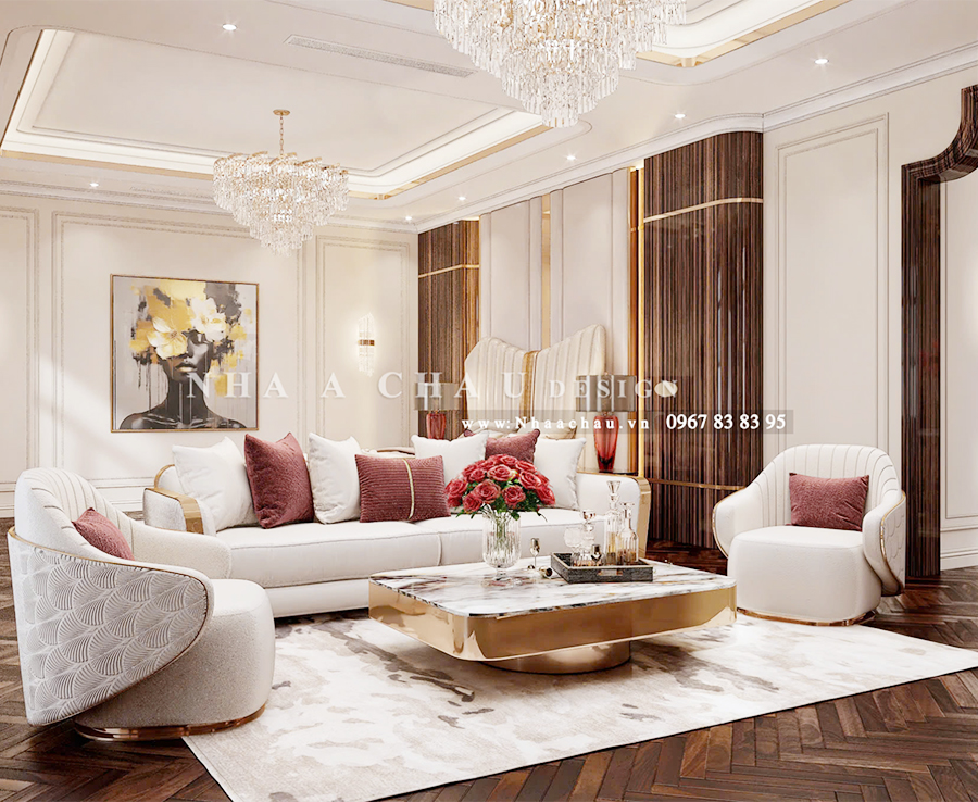 Thiết kế nội thất biệt thự tân cổ điển Thanh Hóa - Dự án NAC2205