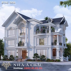 biet thu 3 tang mau thiet ke sang trong 6