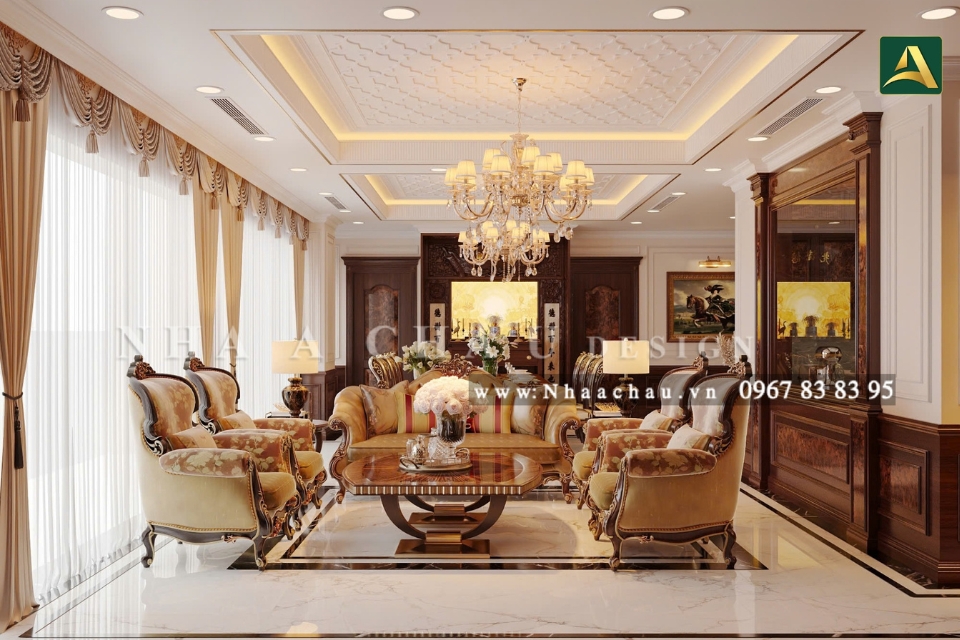 Luxurious neo-classical living room design