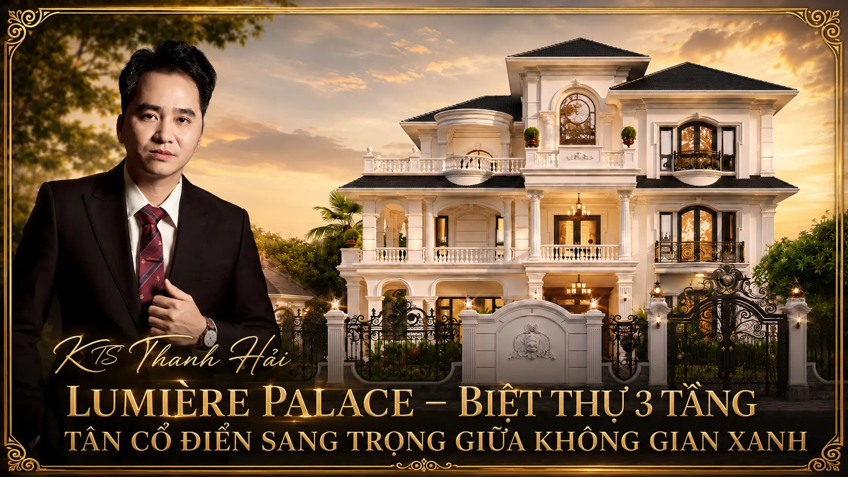 Lumière Palace – Biệt thự 3 tầng tân cổ điển sang trọng