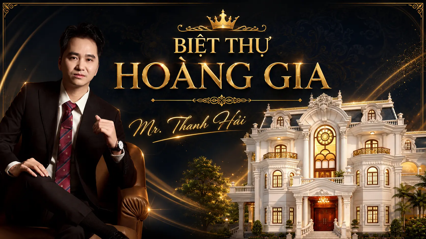 Mẫu biệt thự hoàng gia tân cổ điển mái Mansard sang trọng